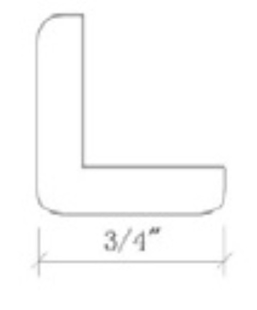 Cabinet Wright Shaker White Outside Corner Molding - CW-SW-OCM