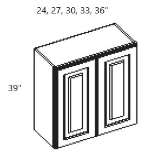 Cabinet Wright Shaker Grey Wall Cabinet - CW-SG-W3339