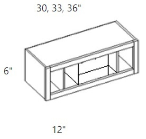Cabinet Wright Bright White Undermount Wall Organizer - CW-BW-UWO36