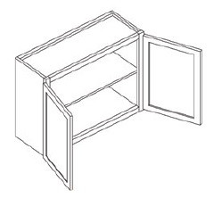 KCD Brooklyn Slate Double Door Wall Cabinet - BS-W3024
