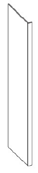 KCD Brooklyn White Tall End Panel 30" W x 96" H - BW-TEP3096