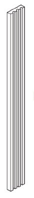 KCD Brooklyn White Fluted Filler - BW-FF396