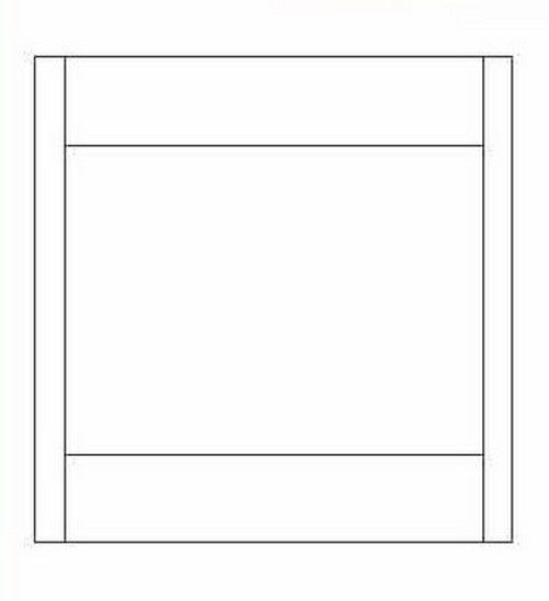 KCD Shaker Sand Oven Cabinet Overlay Panel - SS-OP3353
