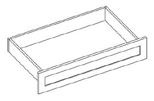 KCD Shaker Sand Oven Cabinet Drawer - SS-OCD337