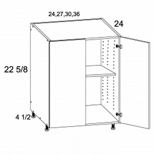 U.S. Cabinet Depot - Torino White Pine - Two Door Desk Base Cabinets - TWP-DDO30