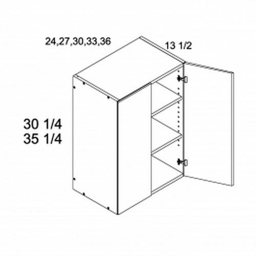 U.S. Cabinet Depot - Torino White Pine - 35 1/4" H Two Door Wall Cabinets - TWP-W2435