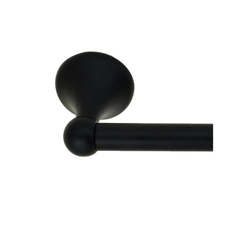 Better Home Products - Waterfront Collection - 32" x 3/4" Towel Bar Set - Matte Black - 9332BLK