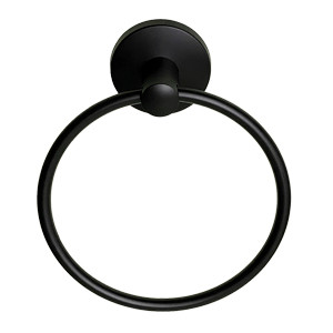 Better Home Products - Fisherman'S Wharf Collection - Towel Ring - Matte Black - 0404BLK