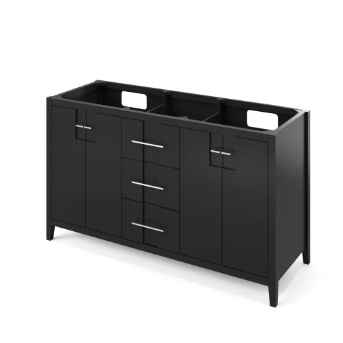 Jeffrey Alexander - Bath Vanity - Black - VKITKAT60BKCQR