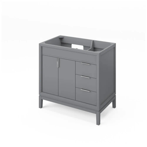 Jeffrey Alexander - Bath Vanity - Grey - VKITTHE36GRCQR