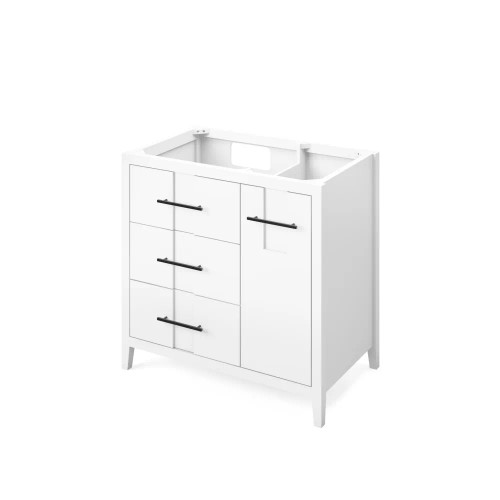 Jeffrey Alexander - Bath Vanity - White - VKITKAT36WHBGR