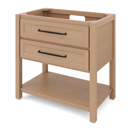 Jeffrey Alexander - Bath Vanity - Natural Oak - VKITKIP36NOGQR