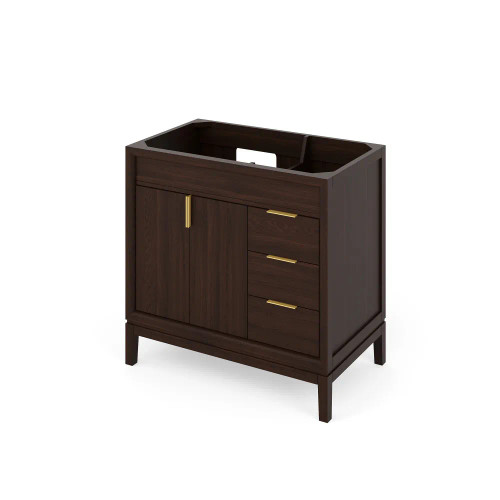 Jeffrey Alexander - Bath Vanity - Dark Walnut - VKITTHE36DWWCR