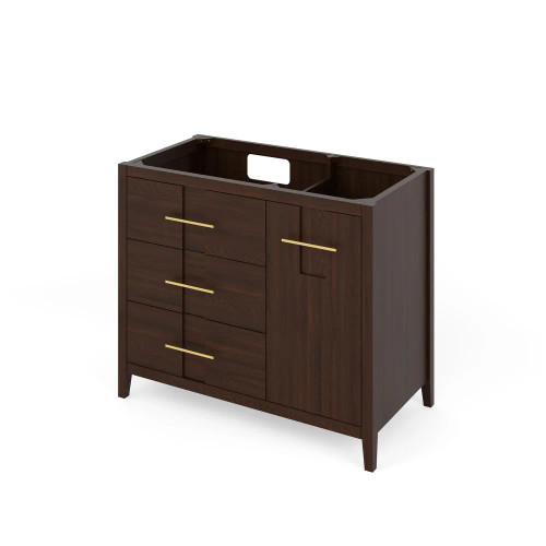 Jeffrey Alexander - Bath Vanity - Dark Walnut - VKITKAT42DWGQR
