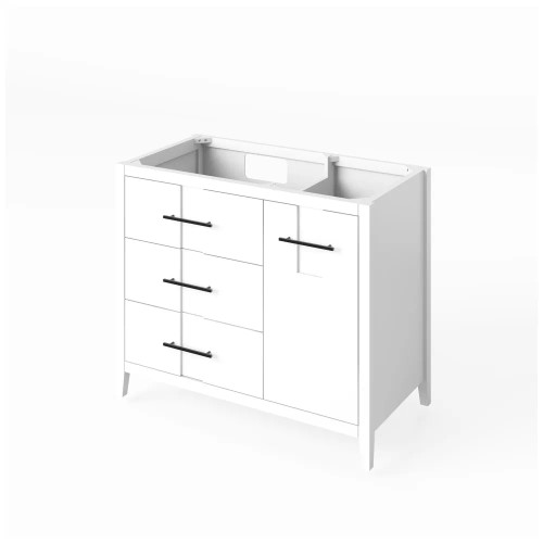 Jeffrey Alexander - Bath Vanity - White - VKITKAT42WHRER