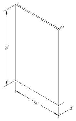 Cab-Tec Shaker Moss Kitchen Cabinet - SM-DWR36