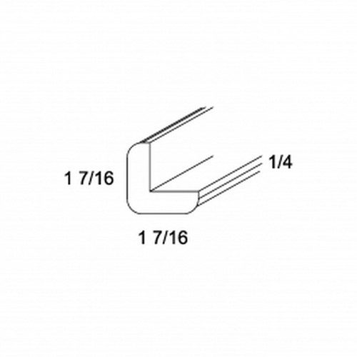 U.S. Cabinet Depot - Torino Grey Wood - Outside Corner Moulding - TGW-OCM8