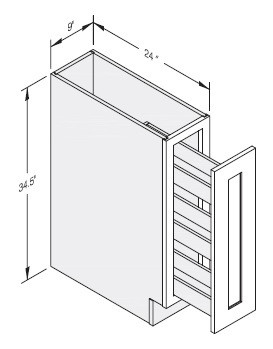 Cab-Tec Shaker Dove Kitchen Cabinet - SD-SP09