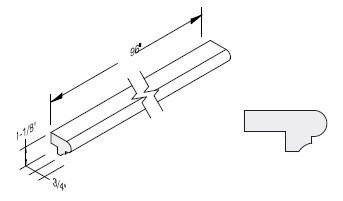 Cab-Tec Slim Shaker Dove Kitchen Cabinet - SSD-CLR