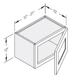 Cab-Tec Slim Shaker Dove Kitchen Cabinet - SSD-W1212