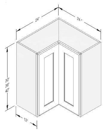Cab-Tec Slim Shaker Oak Kitchen Cabinet - SSO-WLS2436