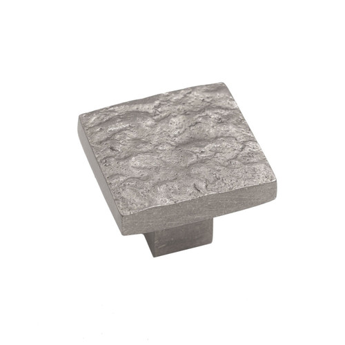 Hardware International - Brass Textured Square Knob - 1-1/2" - 13-503-SN-BRASS