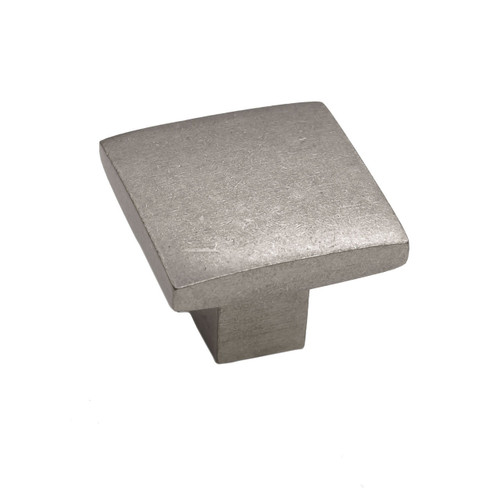 Hardware International - Brass Flat Square Knob - 1-1/4" - 05-502-PC-BRASS