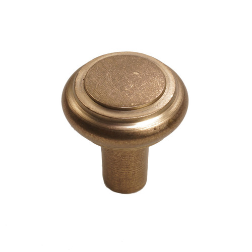 Hardware International - Brass Stepped Round Knob - 1" - 08-501-SB-BRASS