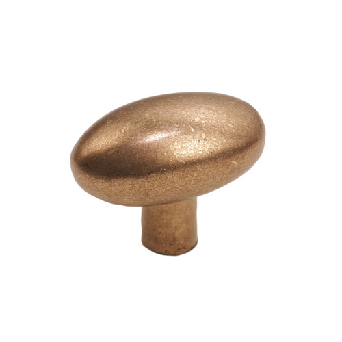 Hardware International - Brass Oblong Knob - 1-3/8" - 09-501-SB-BRASS