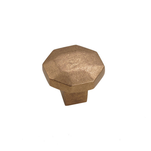 Hardware International - Brass Octagon Knob  - 1-1/4" - 11-502-SB-BRASS