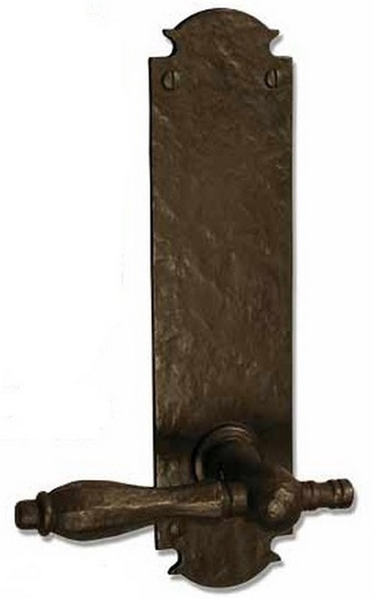 Coastal Bronze - Platinum Finish - Euro Plate 11" Privacy Lever Knob - 320-00-PIN-P