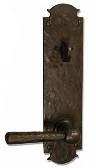 Coastal Bronze - Champagne Finish - Arch Plate 11" Patio Lever Knob - 220-00-PAT-C