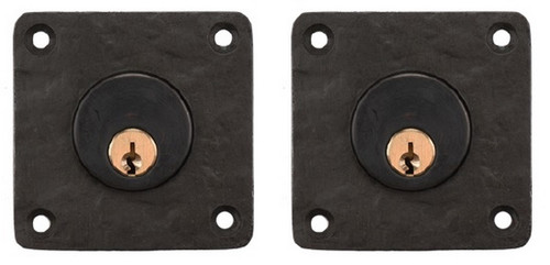 Coastal Bronze - Champagne Finish - Deadbolt Double Cylinder Large Square - 30-290-D-C