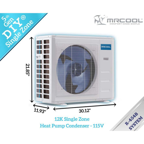 MRCOOL DIY 5th Gen 12K BTU 23.5 SEER2 1-Ton Mini-Split Heat Pump Complete System-25 ft. Pre-Charged Line Set-115-Volt-R454B