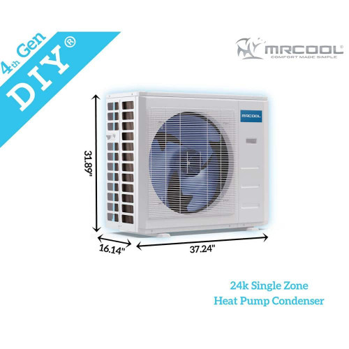 MRCOOL DIY 23,000 BTU 2-Ton 1-Zone 20.5 SEER Ductless Mini-Split AC and Heat Pump with 24K & 25ft Line