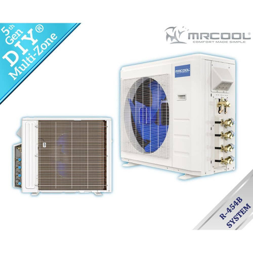 MRCOOL DIY 5th Gen 27,000 BTU 2.25 Ton 2 Zone 23 SEER2 Ductless Mini Split AC and Heat Pump with 9K, 12K and 25, 25 ft. Lines