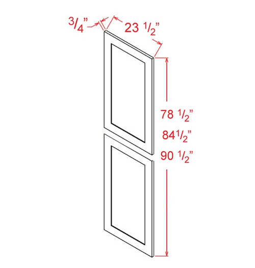 U.S. Cabinet Depot - Shaker Cinder - Panels - SC-TDEP2484