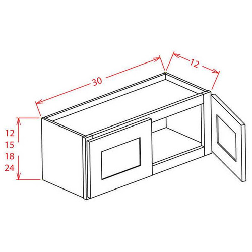 U.S. Cabinet Depot - Casselberry Saddle - 30" Bridge Cabinets - CS-W3012