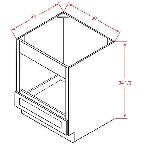 U.S. Cabinet Depot - Torrance White - Microwave Base Cabinet - TW-BMW30