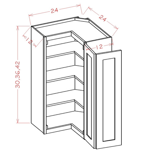 U.S. Cabinet Depot - Shaker Dove - Wall Easy Reach - SD-WER2430