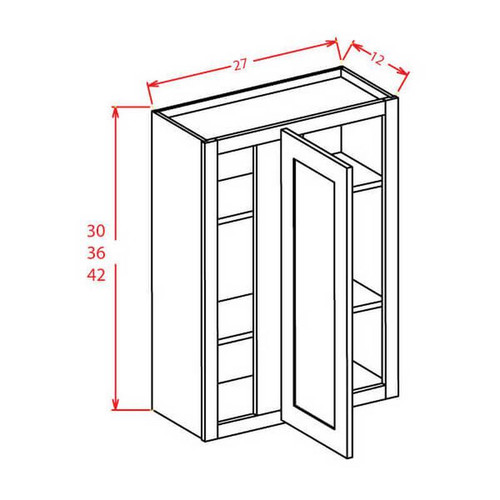 U.S. Cabinet Depot - Shaker Grey - Wall Blind Cabinets - SG-WBC2730