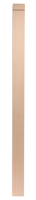 Ascension Stair Parts - 3-1/2" x 56" Square Edge Notched Top Newel Blank - White Oak - 350N56