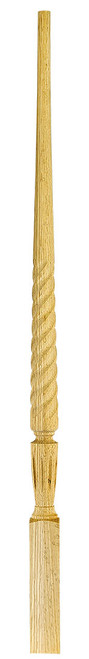 Ascension Stair Parts - 1-3/4"x41" Twist Baluster - Maple - 2015T41