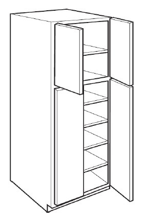 Carriage House Starland Double Door Pantry Cabinet - 537280-CH-STARLAND-P2496