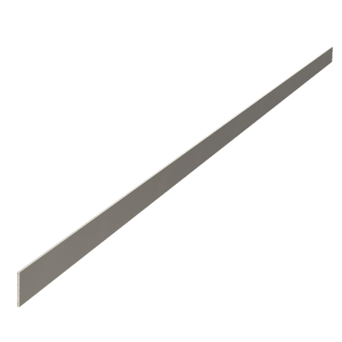 1.25" Decorative Aluminum Strapping, 72" Long - Satin Stainless