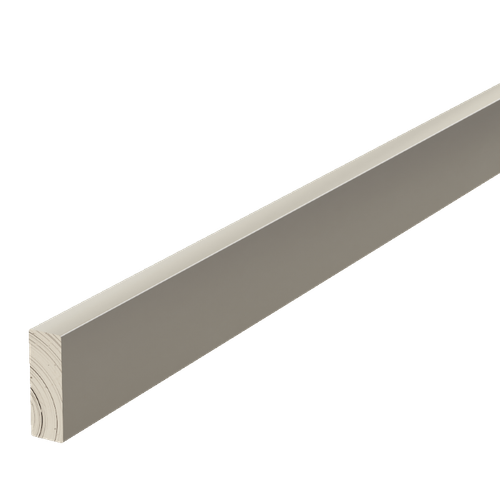 .75" W x .25" T Decorative Aluminum Bar, 72" Long - Satin Stainless