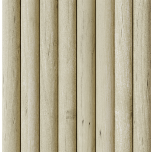 1.5" Bead Flexible Tambour (.75" Thick), 12" Wide x 96" Long - Paint Grade