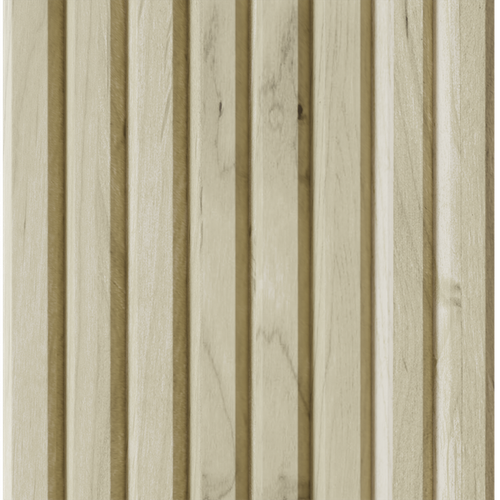 1.5" Bevel Flexible Tambour (.75" Thick), 12" Wide x 96" Long - Paint Grade