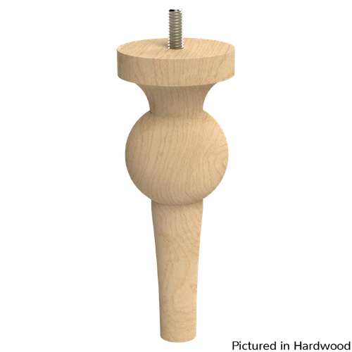 Perle Foot, 6" Height - Hardwood
