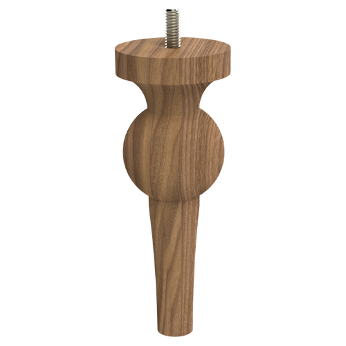 Perle Foot, 6" Height - Walnut